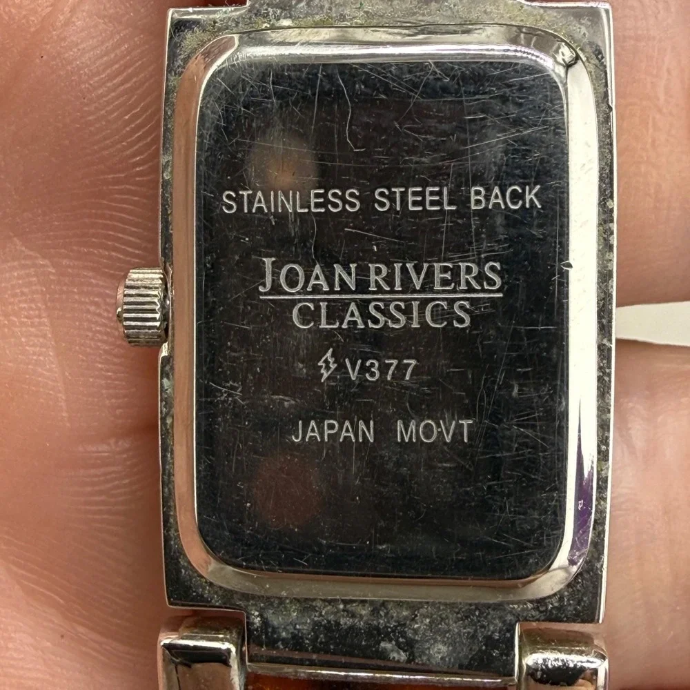 Vintage Joan Rivers Classics Watch Silver Tone UNTESTED